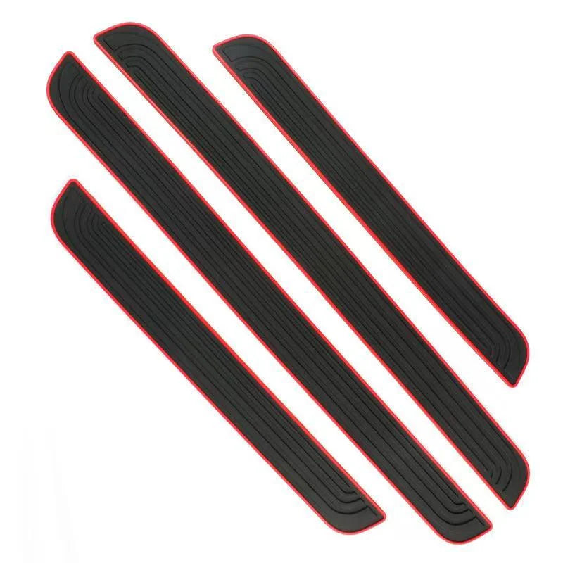 LEAP Four-Piece Door Sill Protector Set – Black Red-4 Pieces