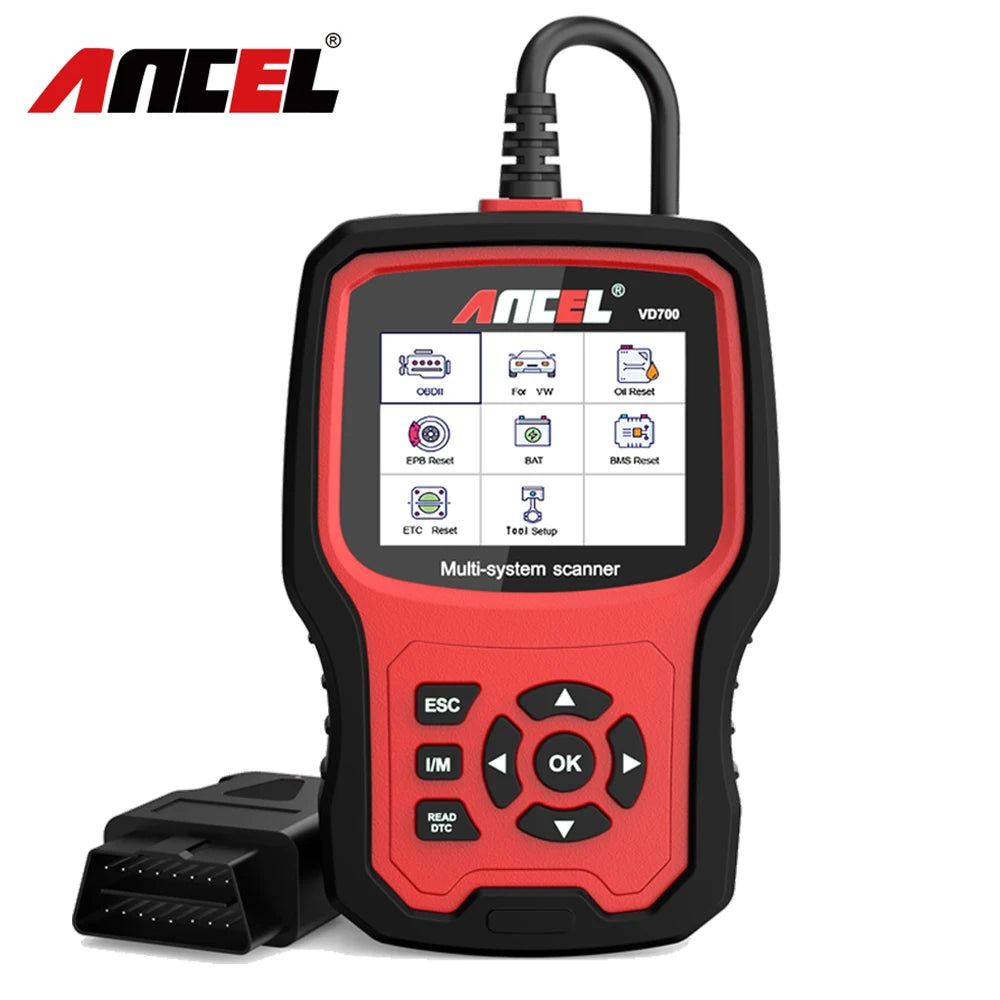 ANCEL VD700 Full-System OBD2 Scanner for Volkswagen Audi Skoda and SEAT