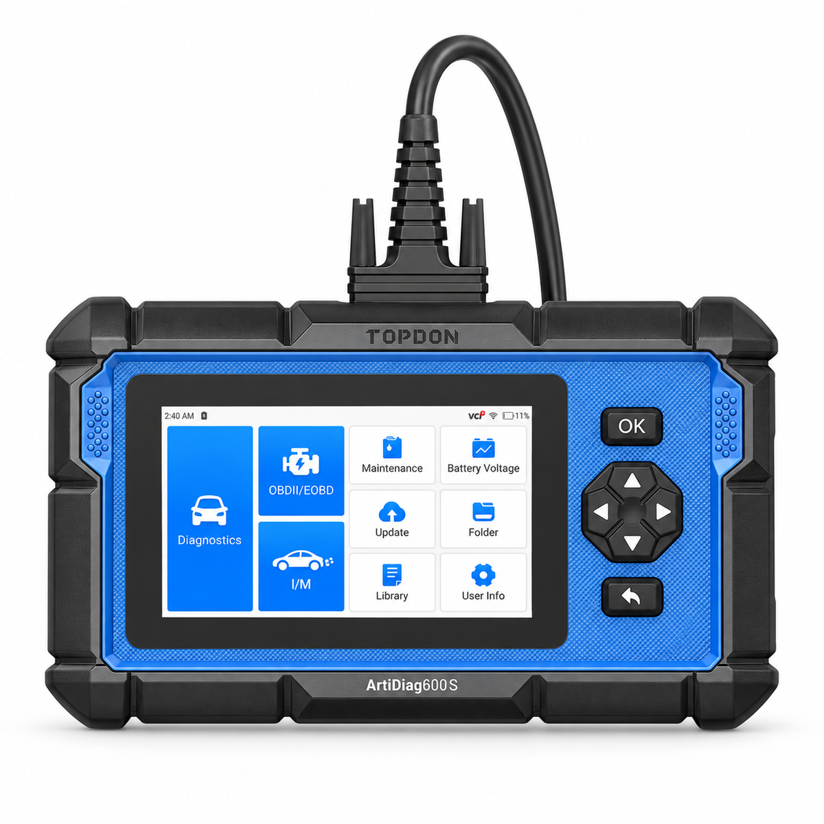 TOPDON ArtiDiag600S 4-System OBD2 Diagnostic Scanner with 9 Service Functions
