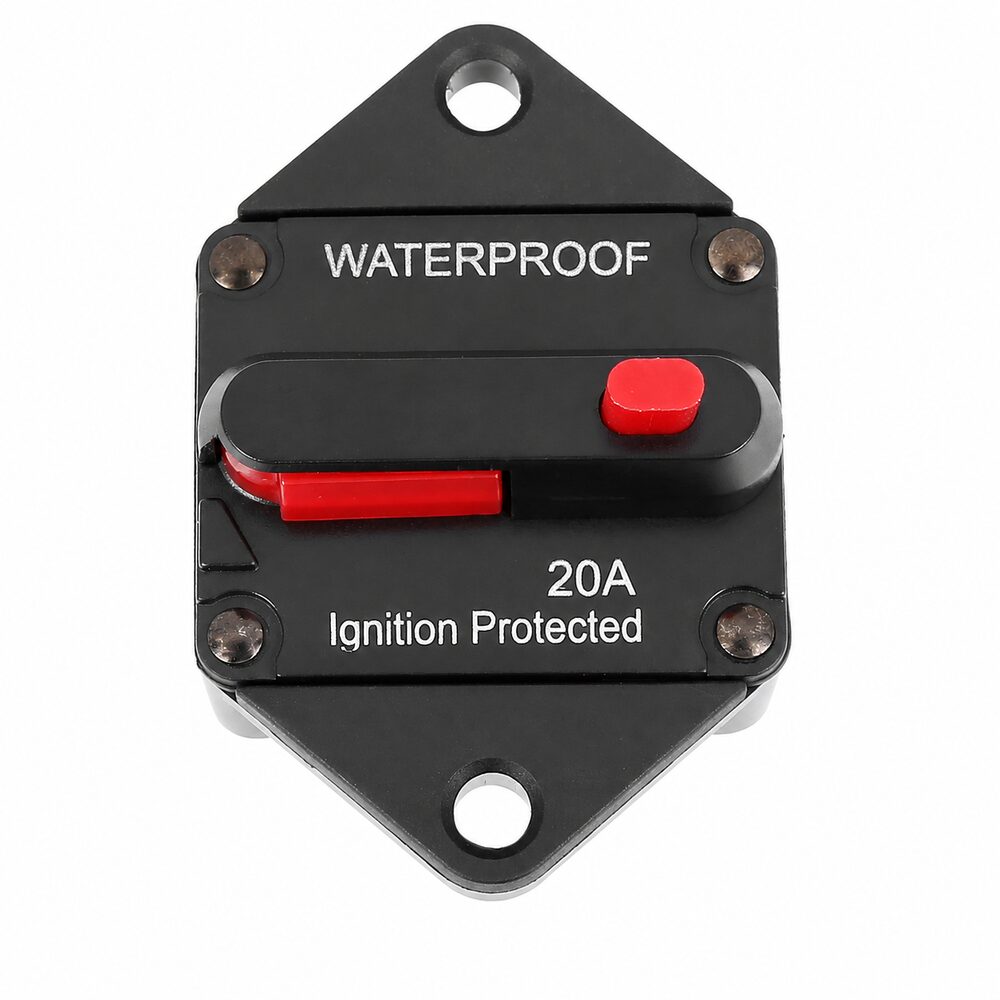 X AUTOHAUX 20A Waterproof Resettable Automotive Circuit Breaker