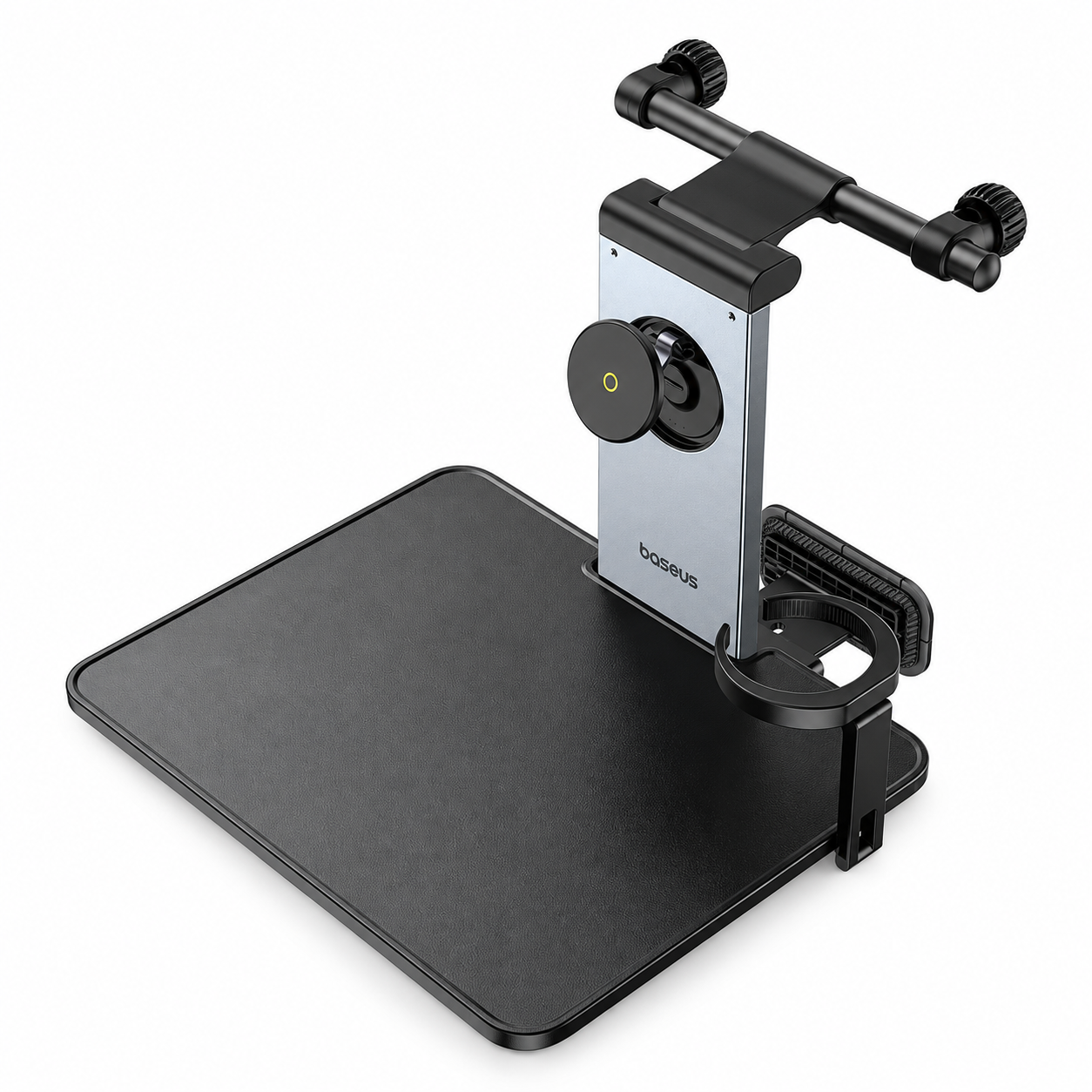 Baseus Folding Car Back Seat Tray Table with Magnetic Phone Mount – Black