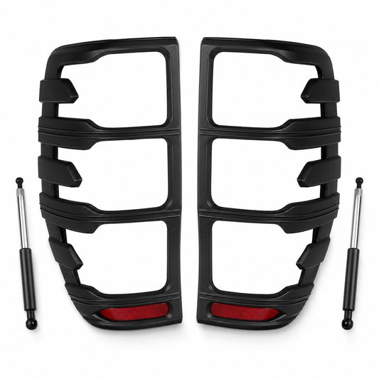 Black Tail Light Covers for Ford Ranger 2012–2021