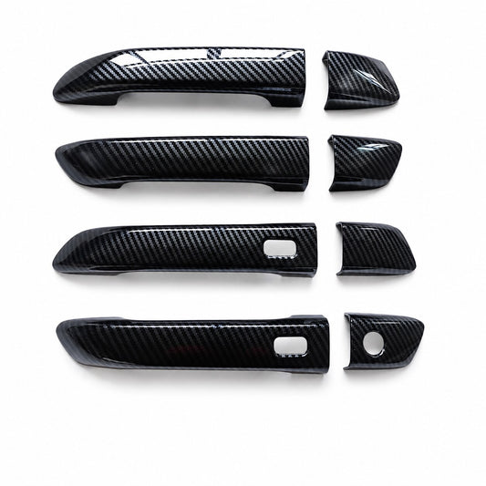 Carbon Look Door Handle Covers for Isuzu D-MAX & MU-X 2020–2024