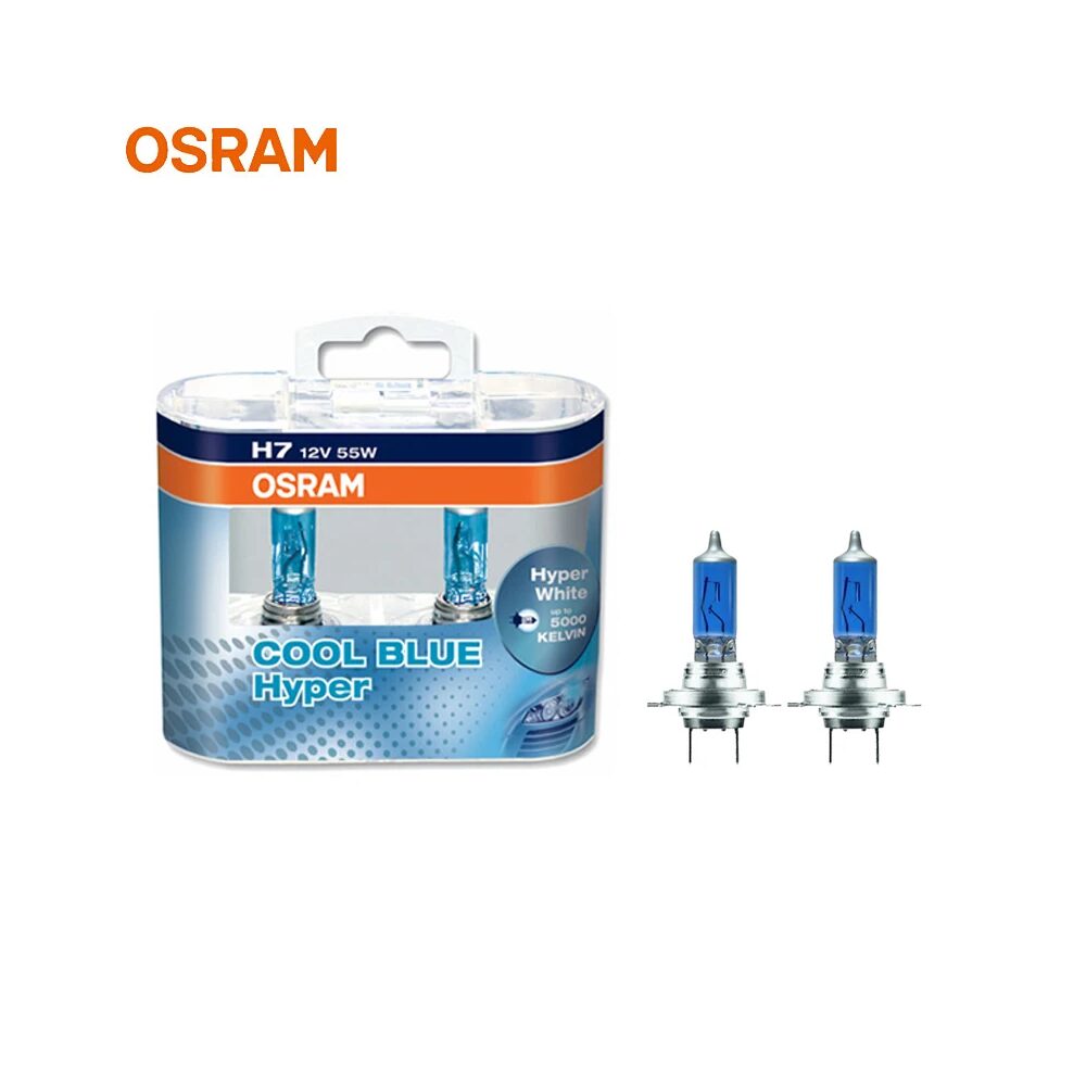 OSRAM H7 Cool Blue Hyper White Halogen Headlight Bulbs 12V 55W Pair