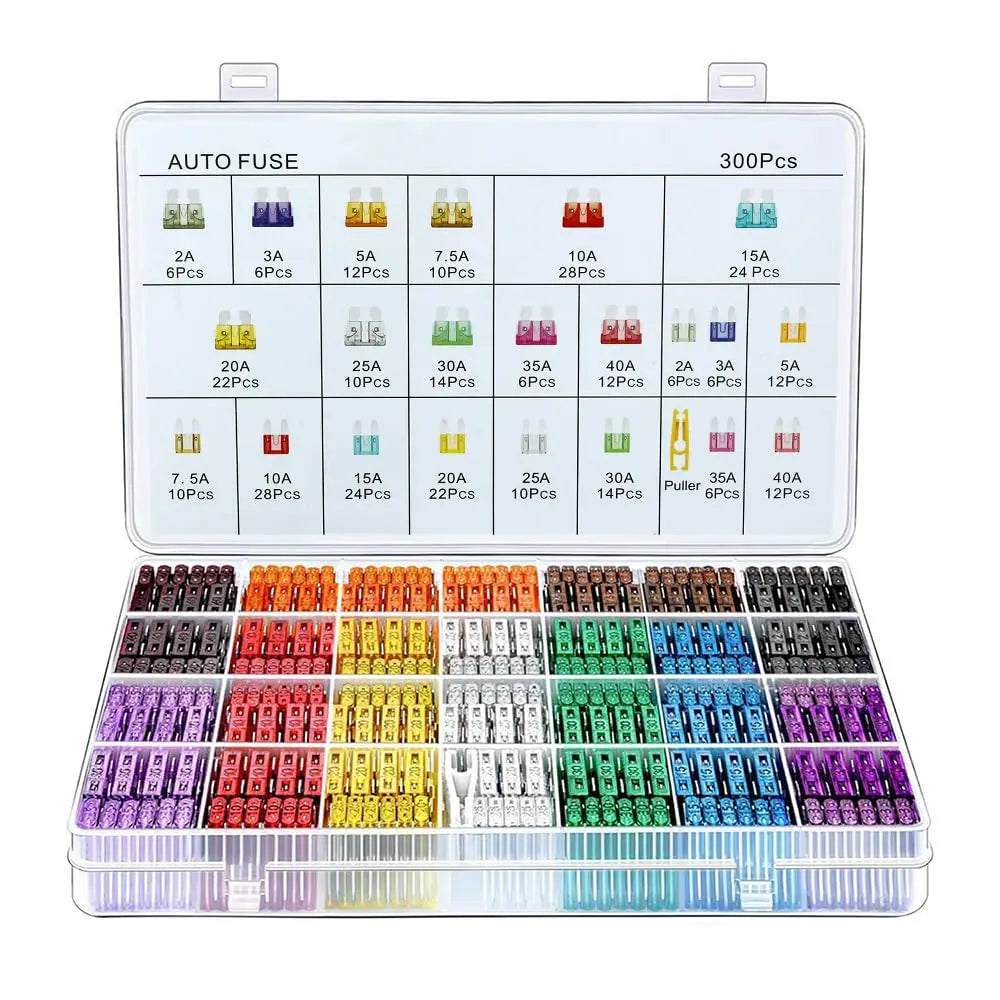 300-piece automotive blade fuse assortment kit