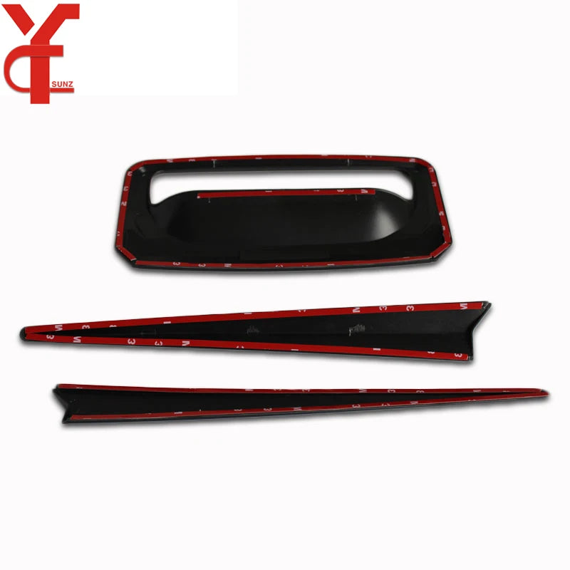 LEAP Tailgate Rear Handle Bowl For Ford Ranger Wildtrak T6 T7 T8 2012 2013 2014 2015 2016 2017 2018 2019 2020 2021 accessories – Black, Rear - 3