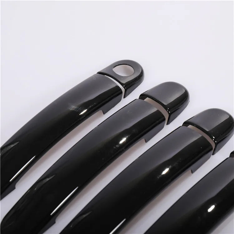 LEAP VW Polo 2010 2011 2012 2013 2014 2015 2016 2017 Black Chrome Car Door Handle Covers Car Accessories Styling Stickers – silver 0 keyhole - 2