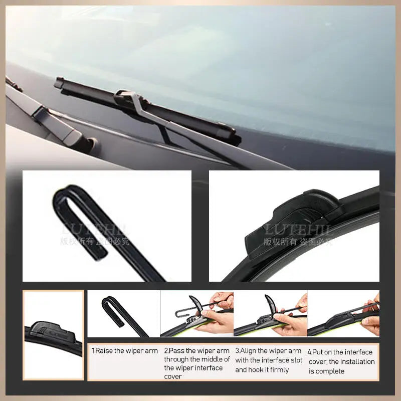 LEAP Mazda CX-5 KE 2012-2017 2013 2014 2015 2016 Wiper Front & Rear Wiper Blades Windshield Windscreen Window Brushes 24"+18"+14" – 3PCS - 2