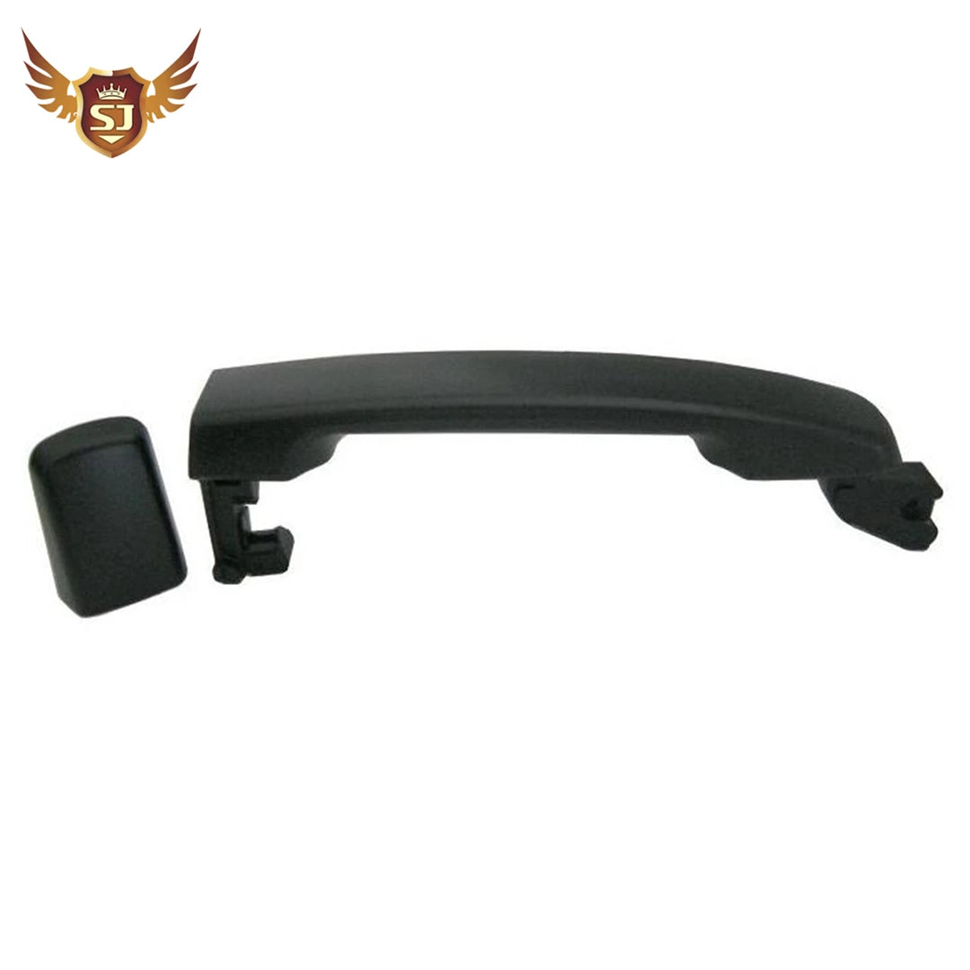 LEAP Exterior Door Handle for Nissan QASHQAI 2011 NAVARA 05-15 D40 NP300 PATHFINDER TERRANO 05-12 chrome and black Smooth surface – Black, Front - 2
