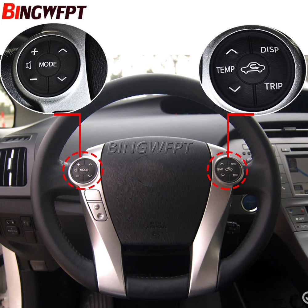 LEAP Steering Wheel Switch Controls Rubber For Toyota Prius V (Zvw 40) 2013 For Prius Plus 2012-2015 For Aqua 2012-2014 – L-R - 1
