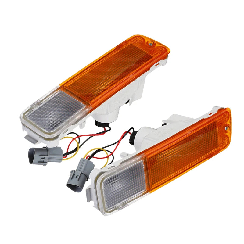 LEAP 1 Pair Car Front Left Right Bumper Indicator Blinker Fog Light Bar 12V Fit For Mitsubishi Triton Ute MK Series 1 2 3 1996-2006 - 1