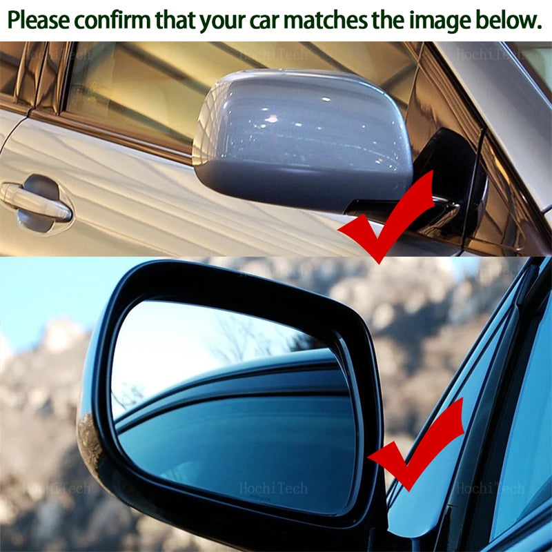 LEAP Mirror Heated Side Mirror Glass Rearview Mirror Lens for Lexus RX300 RX330 350 400H 03-08 for Toyota Hilux Vigo 05-15 – 1pc Right - 2