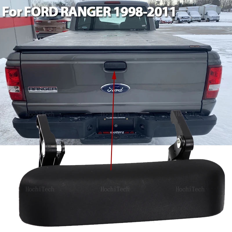 LEAP Tailgate Tail Door Handle Rear Outside Exterior Outer Gate Lift Textured for Ford Ranger 1998 - 2011 1L5Z9943400AAA Accessories - 1