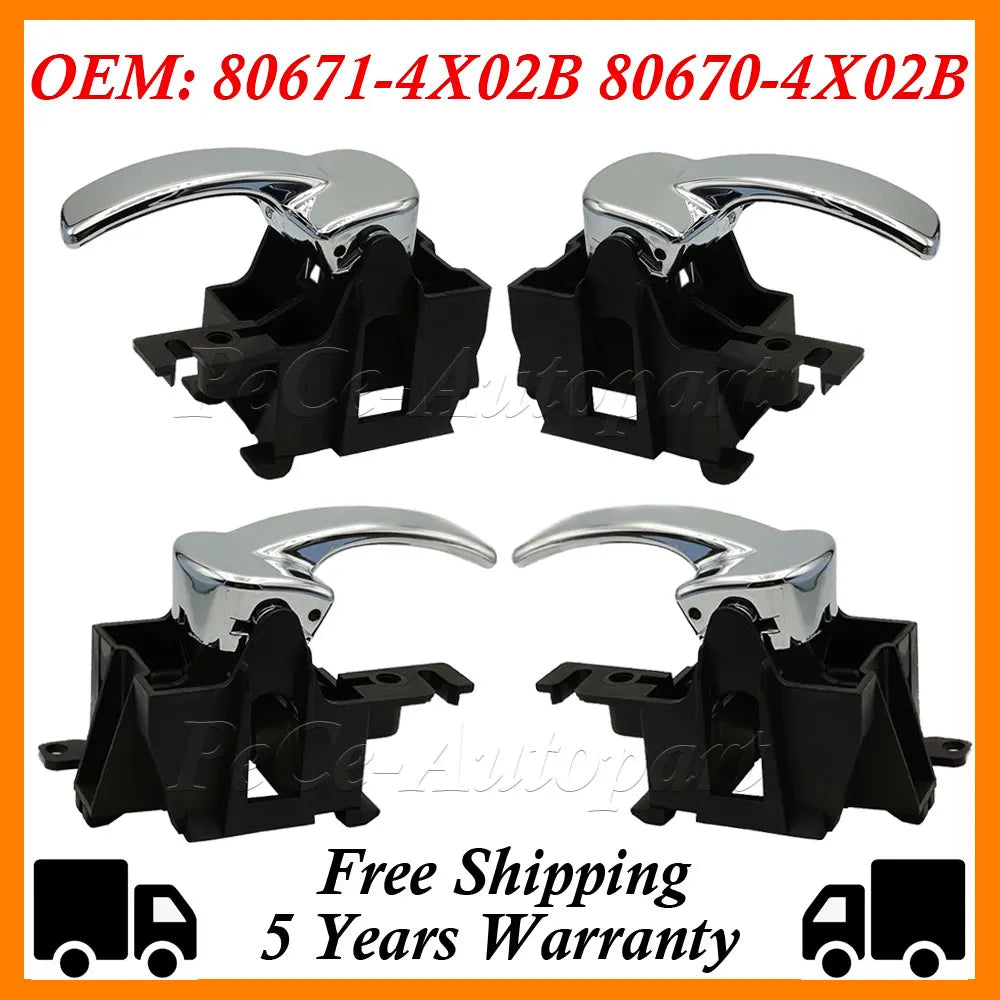 LEAP 806704X02B For Nissan Navara D40 Pathfinder 2004-2014 Inner Door Handle Left Right Front Rear 80671-4X02B 806714X02B 80670-4X02B – Rear Left - 2
