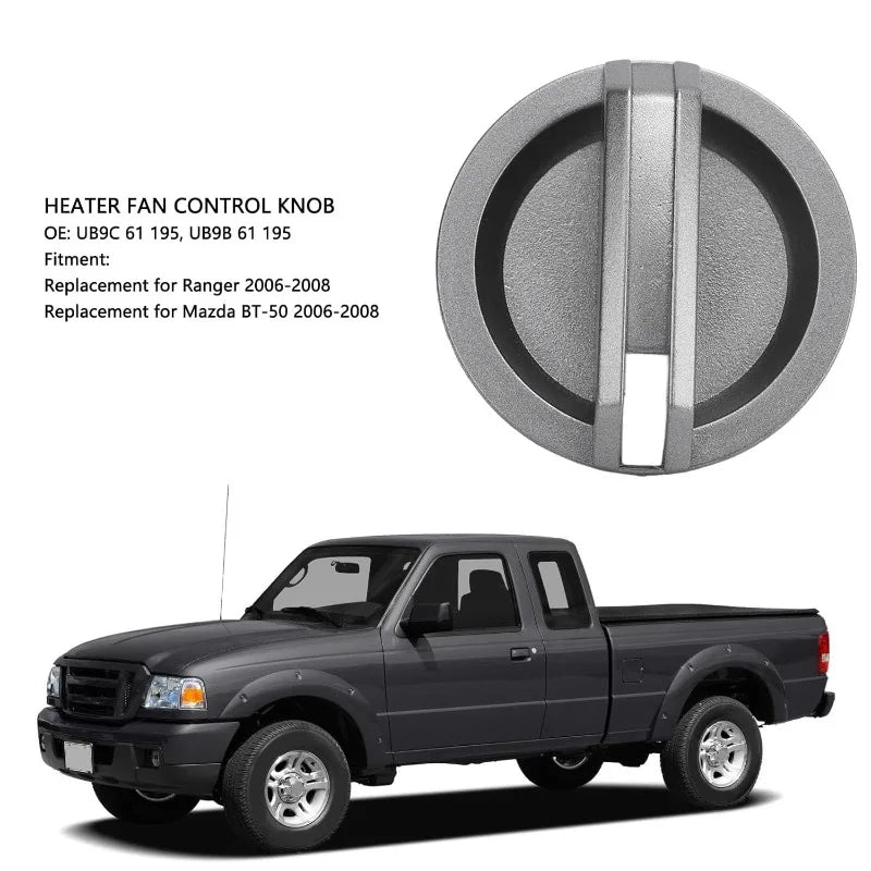 LEAP Ford Ranger PJ 2006-2008 PK 2019-2011 Mazda BT50 3PCS New Heater Fan Heater Knob Air Conditioner Knob Switch UB9B61195 – 3pcs - 2