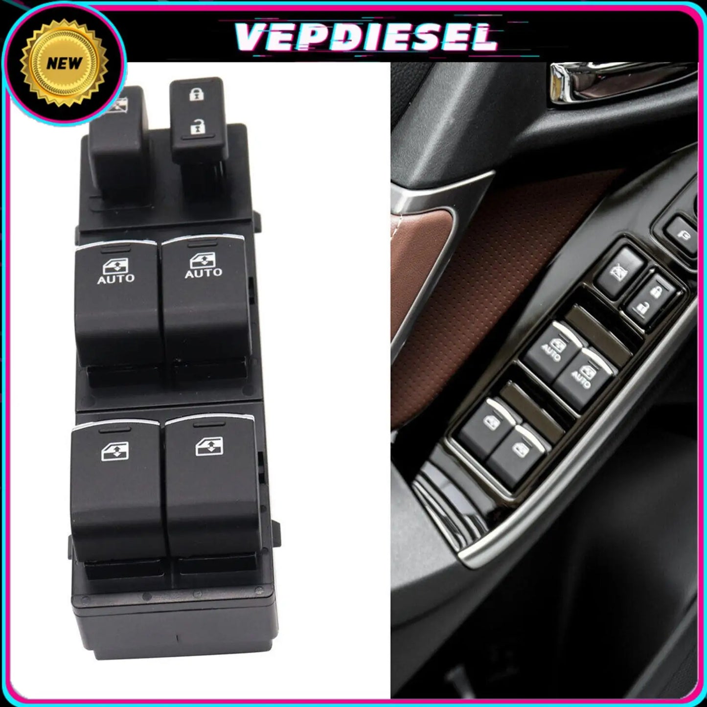 LEAP Front Left Door Power Window Main Switch FOR Subaru Forester 2017-2018 83071SG073 Car Accessories – black - 1