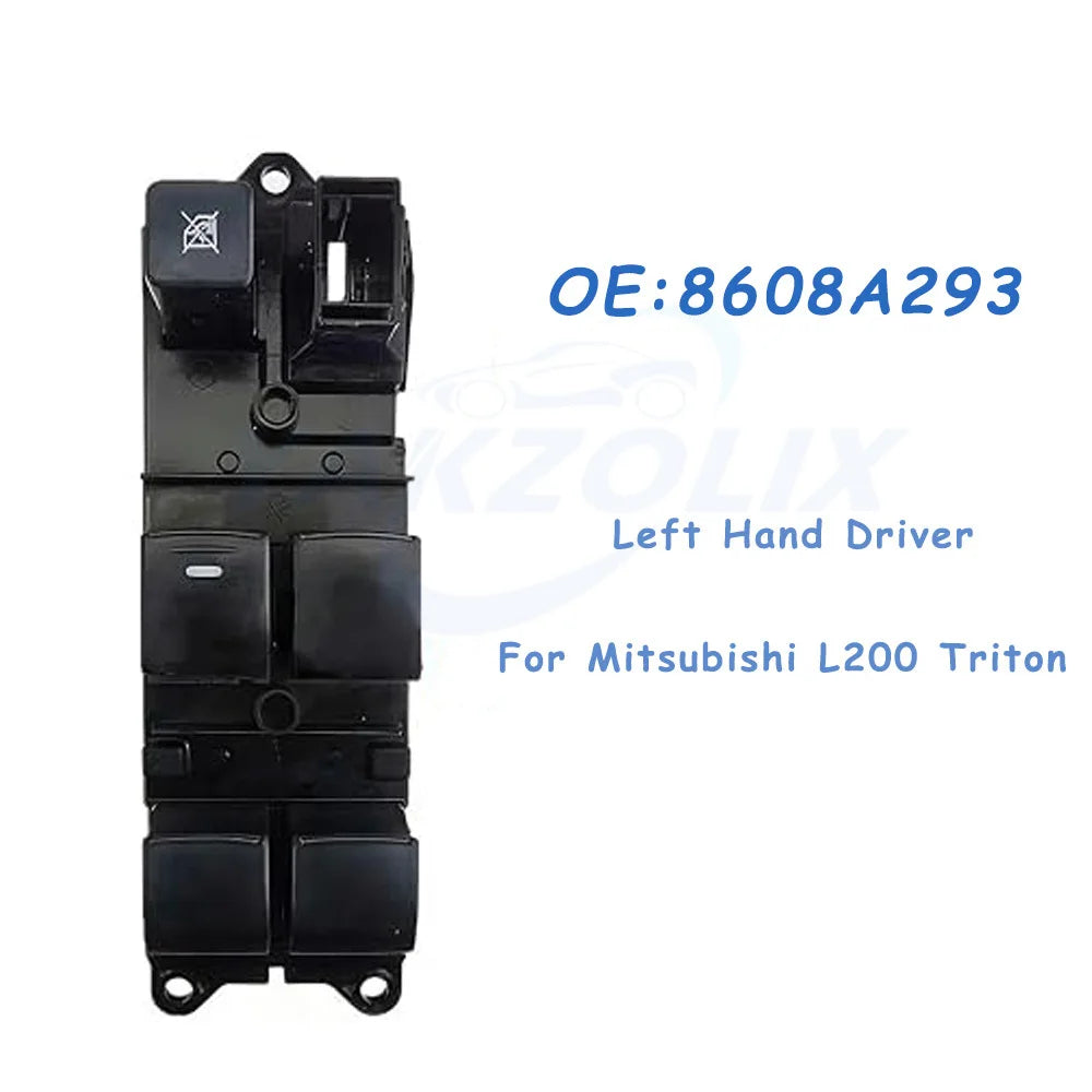 LEAP 8608A293 Front Left Electric Master Power Window Control Switch for Mitsubishi L200 Triton 2015 2016 2017 2018 2019 2020 2021 - 2