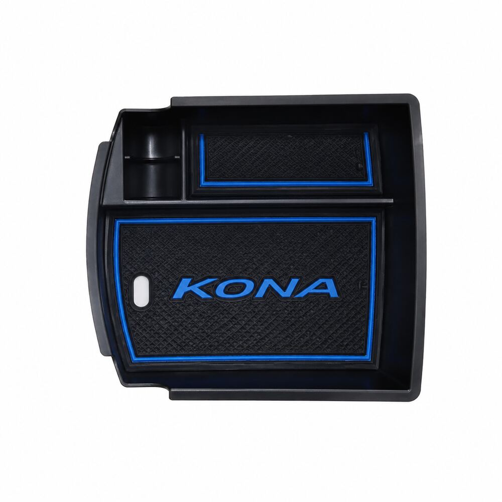 LEAP Hyundai Kona 2017–2023 centre console organiser tray blue accent