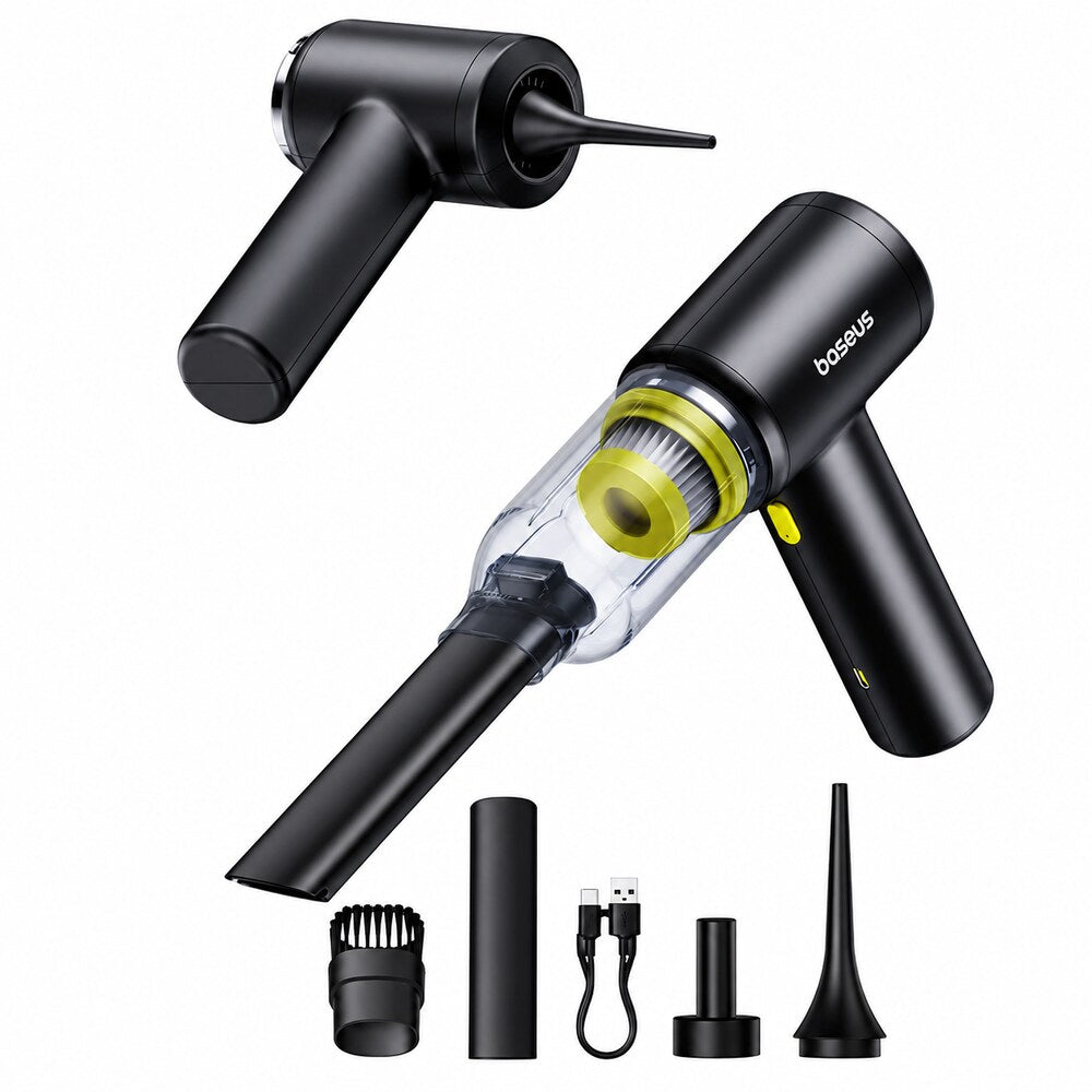 Baseus Cordless Car Vacuum Cleaner & Air Duster – Black - LEAP-AU-05955