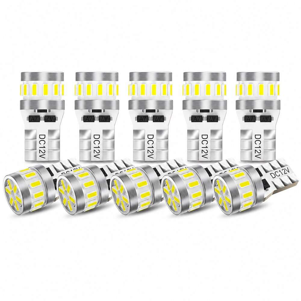 AUXITO T10 W5W 194 168 LED Interior & Parker Bulbs 6500K White 10 Pack product image