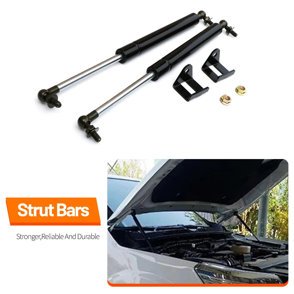 LEAP Nissan Navara NP300 D23 bonnet gas strut pair view 2