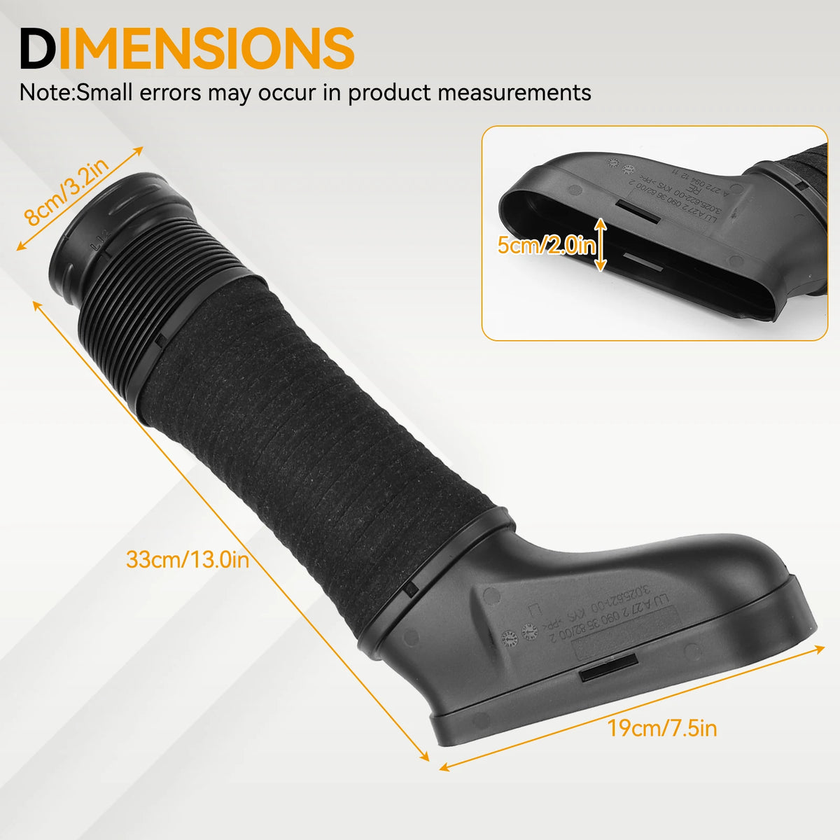 LEAP Air Intake Duct Hose Pair for Mercedes-Benz C300 C350 E350 - product view