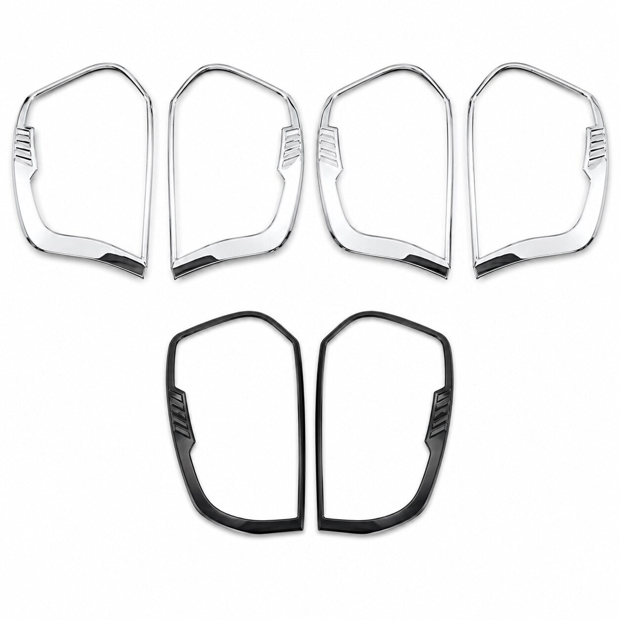 LEAP Chrome Tail Light Cover Frames for Mazda BT-50 2021–2025