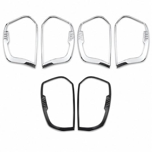 LEAP Chrome Tail Light Cover Frames for Mazda BT-50 2021–2025