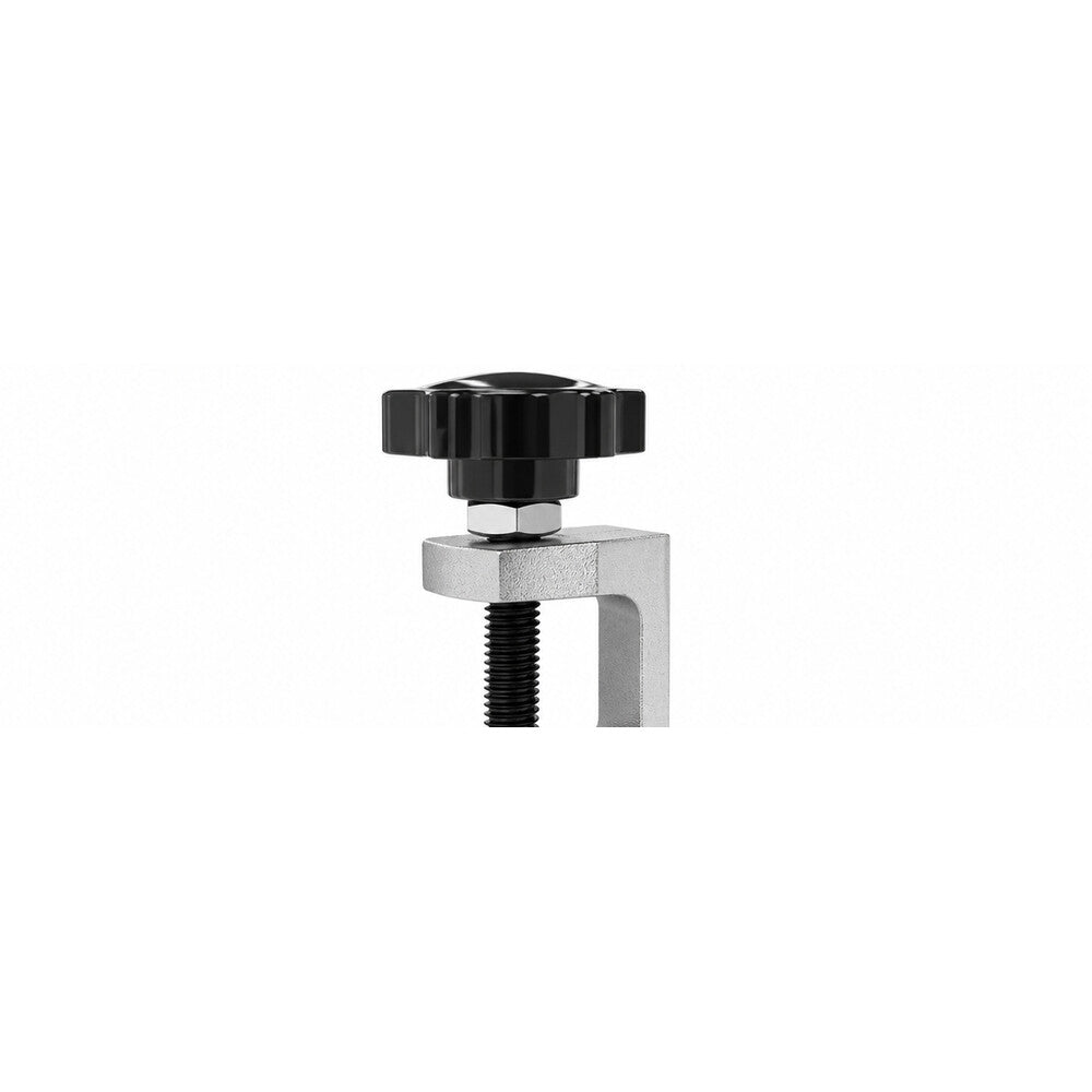Compact silver windscreen wiper arm puller with black forcing screw