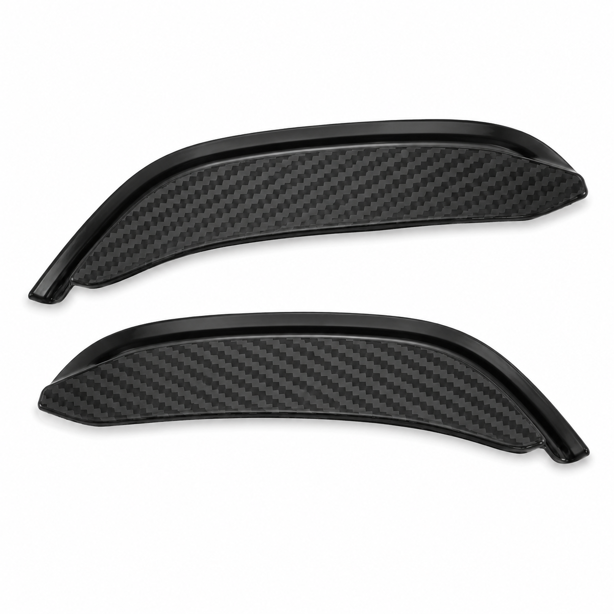 Carbon-look mirror rain visors for Isuzu D-MAX and MU-X