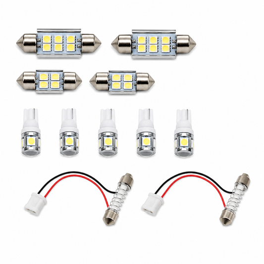 Ten-piece LED interior light kit for Mazda BT-50 2012 to 2020