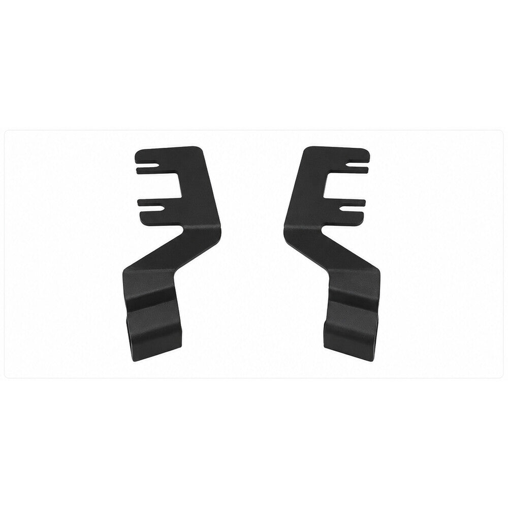 Pair of black bonnet ditch light brackets for Ford Ranger Next Gen 2023 to 2024