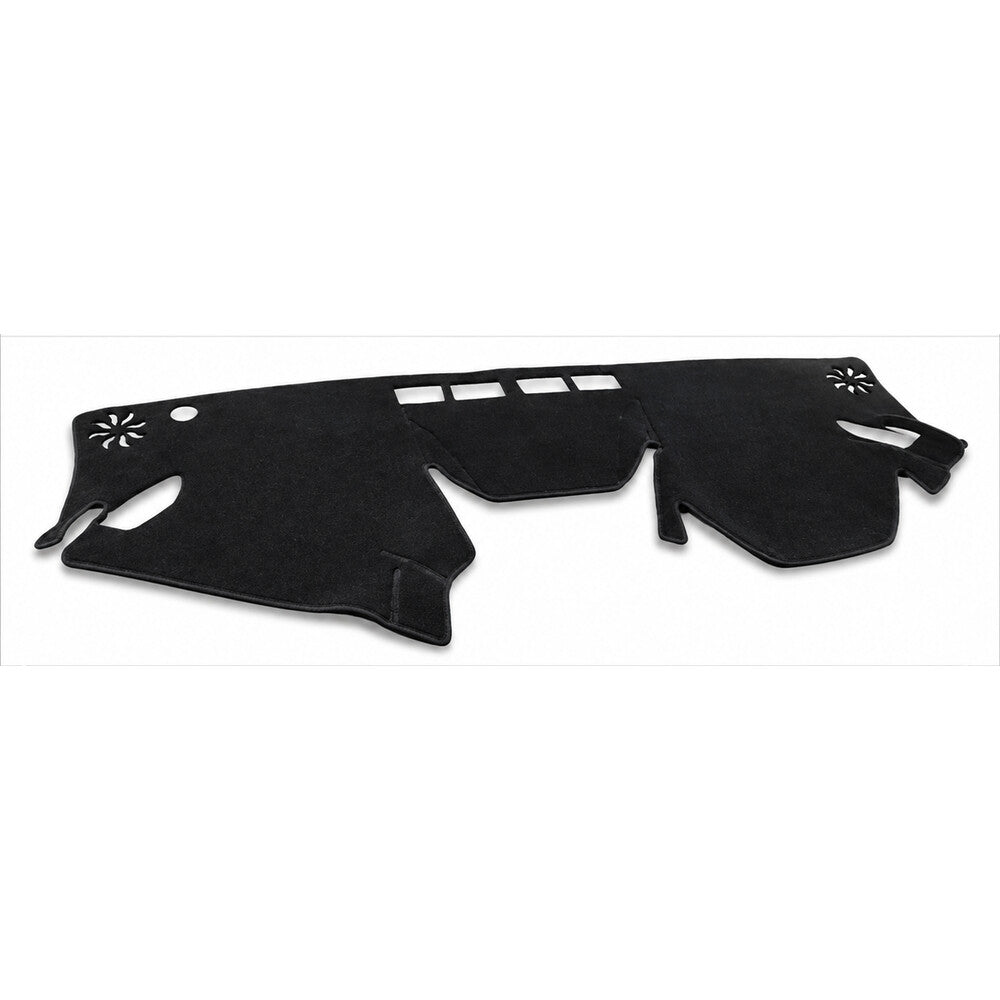 Subaru Forester SK black dashboard mat cut-outs and bound edge